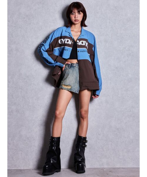 GYDA(ジェイダ)の「ZIP design loose coverブーツ(ブーツ・レディース・ブラック・SMALL/MEDIUM/LARGE)」の12枚目の写真