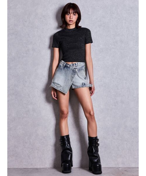 GYDA(ジェイダ)の「ZIP design loose coverブーツ(ブーツ・レディース・ブラック・SMALL/MEDIUM/LARGE)」の14枚目の写真