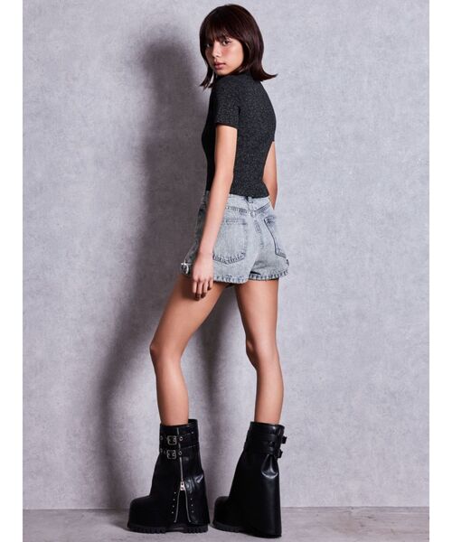GYDA(ジェイダ)の「ZIP design loose coverブーツ(ブーツ・レディース・ブラック・SMALL/MEDIUM/LARGE)」の15枚目の写真