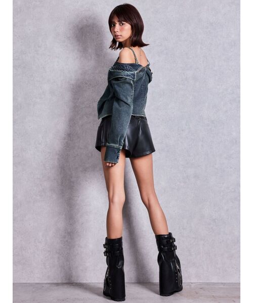 GYDA(ジェイダ)の「ZIP design loose coverブーツ(ブーツ・レディース・ブラック・SMALL/MEDIUM/LARGE)」の19枚目の写真