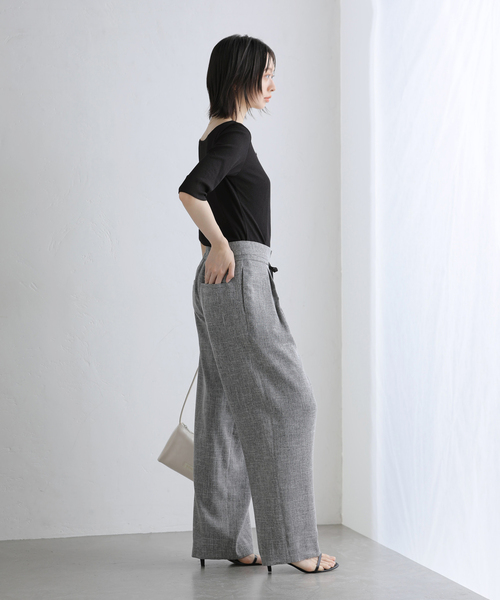 La TOTALITE(ラトータリテ)の「【洗える】レース2WAYプルオーバー(Tシャツ/カットソー・レディース・ホワイト/ブラック/ライトグリーン・FREE)」の6枚目の写真