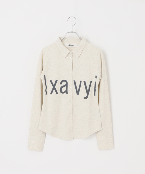 Oriens JOURNAL STANDARD(オリエンス ジャーナルスタンダード)の「lxavyi シェイプシャツ(Tシャツ/カットソー・レディース・ネイビー/ライトグレー・FREE)」の15枚目の写真