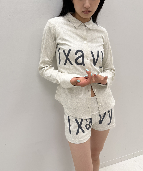 Oriens JOURNAL STANDARD(オリエンス ジャーナルスタンダード)の「lxavyi シェイプシャツ(Tシャツ/カットソー・レディース・ネイビー/ライトグレー・FREE)」の9枚目の写真