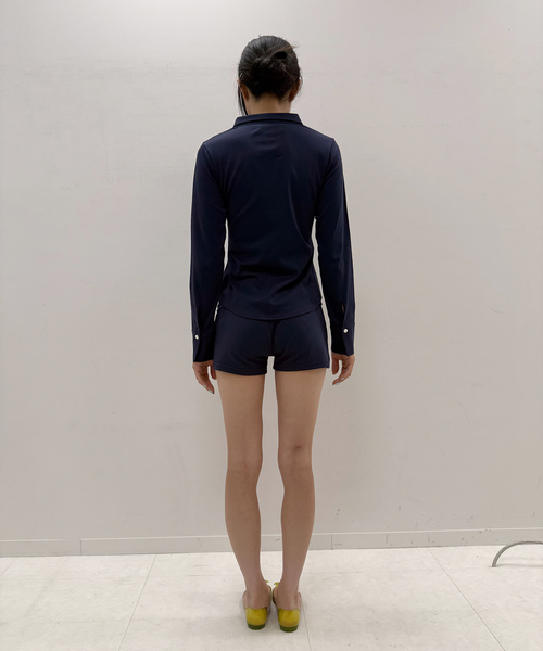 Oriens JOURNAL STANDARD(オリエンス ジャーナルスタンダード)の「lxavyi シェイプシャツ(Tシャツ/カットソー・レディース・ネイビー/ライトグレー・FREE)」の13枚目の写真