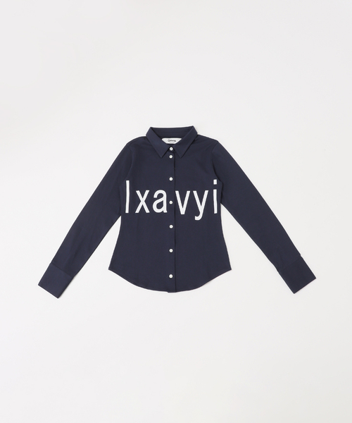 Oriens JOURNAL STANDARD(オリエンス ジャーナルスタンダード)の「lxavyi シェイプシャツ(Tシャツ/カットソー・レディース・ネイビー/ライトグレー・FREE)」の17枚目の写真
