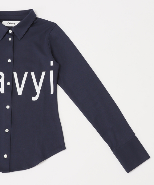 Oriens JOURNAL STANDARD(オリエンス ジャーナルスタンダード)の「lxavyi シェイプシャツ(Tシャツ/カットソー・レディース・ネイビー/ライトグレー・FREE)」の19枚目の写真