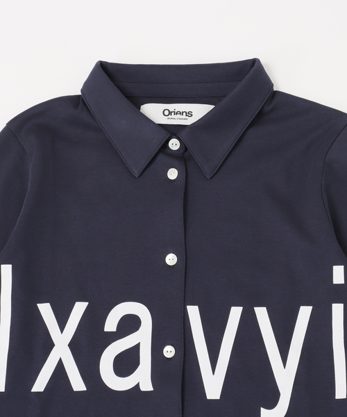 Oriens JOURNAL STANDARD(オリエンス ジャーナルスタンダード)の「lxavyi シェイプシャツ(Tシャツ/カットソー・レディース・ネイビー/ライトグレー・FREE)」の22枚目の写真