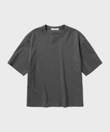 記者コットンクロップHS Tシャツ_CHARCOAL