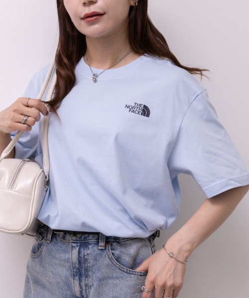 THE NORTH FACE(ザノースフェイス)の「THE NORTH FACE(ザ・ノースフェイス)/ワンポイントロゴ 半袖 コットン Tシャツ/M'S COTTON BASIC S/S R/TEE(Tシャツ/カットソー・レディース・ブラック/グレー/ホワイト/ホワイト系その他/ダークネイビー/ブルー系その他・L/M/S/XXL/XL)」の5枚目の写真