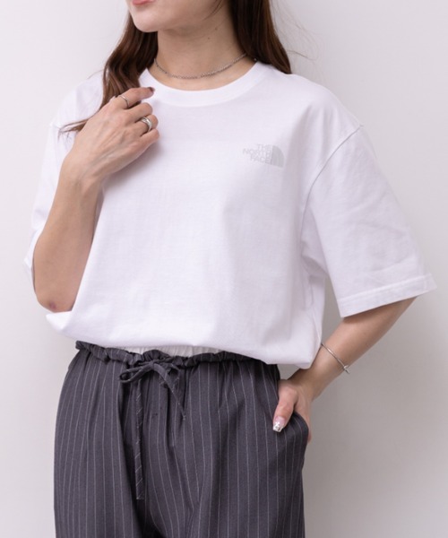 THE NORTH FACE(ザノースフェイス)の「THE NORTH FACE(ザ・ノースフェイス)/ワンポイントロゴ 半袖 コットン Tシャツ/M'S COTTON BASIC S/S R/TEE(Tシャツ/カットソー・レディース・ブラック/グレー/ホワイト/ホワイト系その他/ダークネイビー/ブルー系その他・L/M/S/XXL/XL)」の13枚目の写真