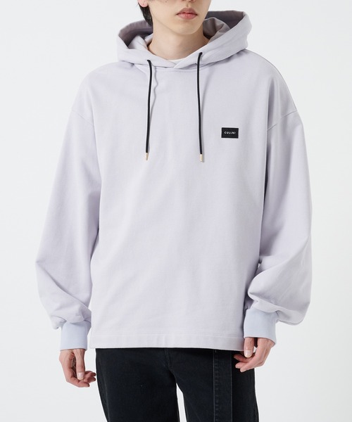 CULLNI（クルニ）の「【CULLNI】French Terry Embroidery Patch Hoodie（パーカー・メンズ・ライトパープル/ブラック・1）」の2枚目の写真