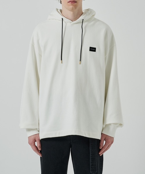 CULLNI(クルニ)の「【CULLNI】French Terry Embroidery Patch Hoodie(パーカー・メンズ・ライトパープル/ブラック/ホワイト・1/2)」の8枚目の写真