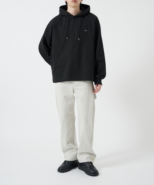 CULLNI(クルニ)の「【CULLNI】French Terry Embroidery Patch Hoodie(パーカー・メンズ・ライトパープル/ブラック/ホワイト・1/2)」の5枚目の写真