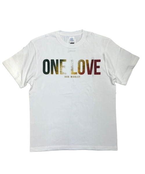 LuVLEE(ラヴリー)の「Bob Marey ONELOVE T-SHIRT(Tシャツ/カットソー・メンズ・ブラック/ホワイト・MEDIUM/LARGE)」の2枚目の写真