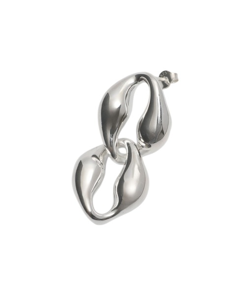 YArKA（ヤーカ）の「【YArKA/ヤーカ】puff up chain earrings(pierce)[RSTS] / チェーンコマ ピアス（ピアス（片耳用）・レディース・シルバー・FREE）」の10枚目の写真