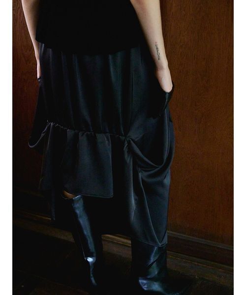 Henon.(ヘノン)の「ドレープベアワンピース(ワンピース・レディース・ブラック・F)」の14枚目の写真