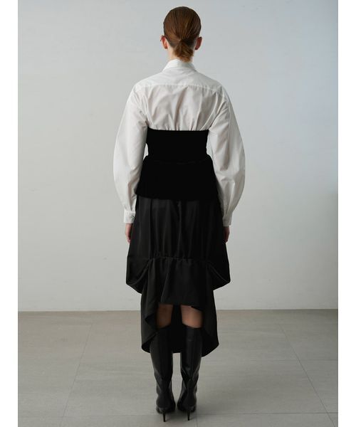Henon.(ヘノン)の「ドレープベアワンピース(ワンピース・レディース・ブラック・F)」の6枚目の写真
