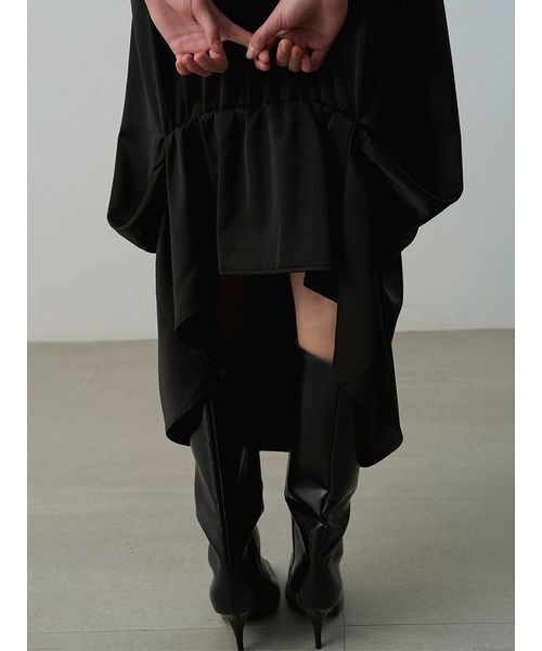 Henon.(ヘノン)の「ドレープベアワンピース(ワンピース・レディース・ブラック・F)」の12枚目の写真