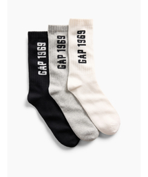 GAP（ギャップ）の「GAP1969ロゴ クルーソックス 3足セット（ソックス/靴下）」