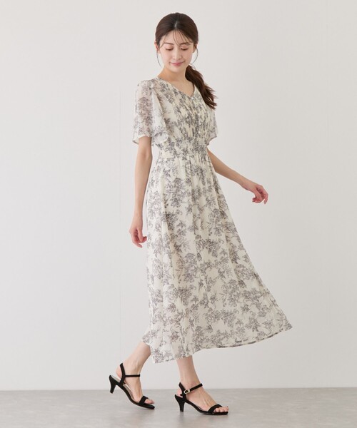Jayro(ジャイロ)の「ピンタックフロントシフォンワンピース(ワンピース・レディース・ネイビー/ブルー/イエロー/ピンク/ホワイト系その他・M)」の8枚目の写真