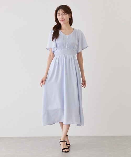 Jayro(ジャイロ)の「ピンタックフロントシフォンワンピース(ワンピース・レディース・ネイビー/ブルー/イエロー/ピンク/ホワイト系その他・M)」の21枚目の写真