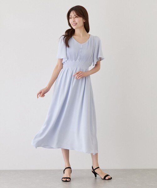 Jayro(ジャイロ)の「ピンタックフロントシフォンワンピース(ワンピース・レディース・ネイビー/ブルー/イエロー/ピンク/ホワイト系その他・M)」の22枚目の写真