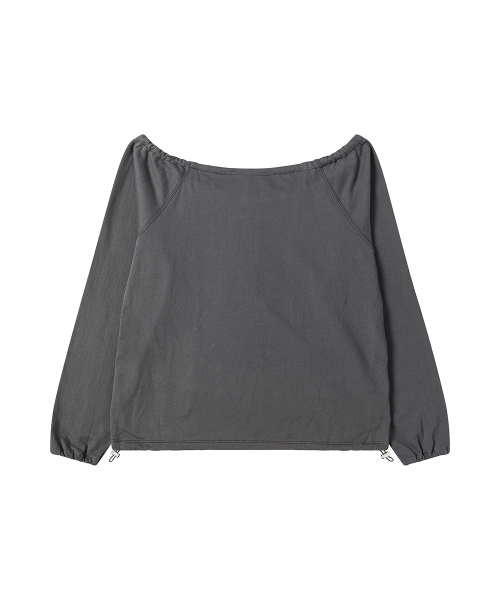 ROGIN N ROSIE（ロギンエンロージー）の「I Luv RnR Leopard String Point Long Sleeve Charcoal（Tシャツ/カットソー・レディース・その他・FREE）」の4枚目の写真