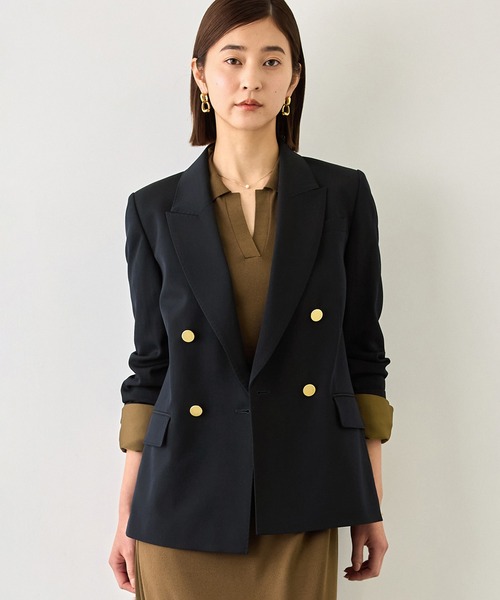 ROPE'（ロペ）の「ウールメタル釦ジャケット【一部店舗限定サイズ】（テーラードジャケット・レディース・キャメル/ネイビー・38/36）」の21枚目の写真