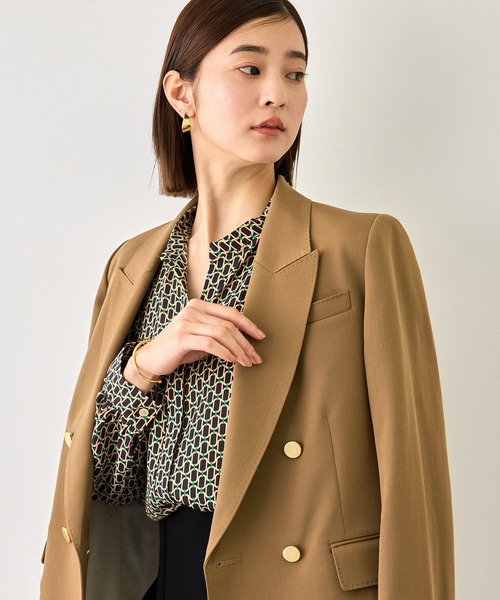 ROPE'（ロペ）の「ウールメタル釦ジャケット【一部店舗限定サイズ】（テーラードジャケット・レディース・キャメル/ネイビー・38/36）」の18枚目の写真