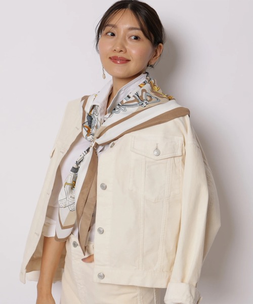 JUSGLITTY（ジャスグリッティー）の「メルティノーカラーＧジャン（その他アウター・レディース・オフホワイト/ライトブルー/ブルー系その他3・1/2）」の4枚目の写真