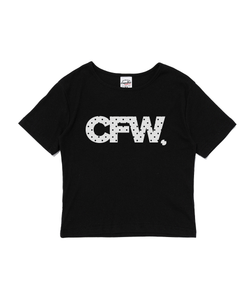CARGOBROS FOR WOMAN(カーゴブロスフォーウィメン)の「CFWドットロゴショート半袖Tシャツ(ブラック)(Tシャツ/カットソー・レディース・その他・FREE)」の1枚目の写真