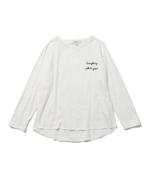 B:MING by BEAMS(ビーミングバイビームス)の「ビーミング by ビームス / ラグランプリント Tシャツ(Tシャツ/カットソー・レディース・ホワイト/ライトグレー/ブラック・ONE SIZE)」の5枚目の写真
