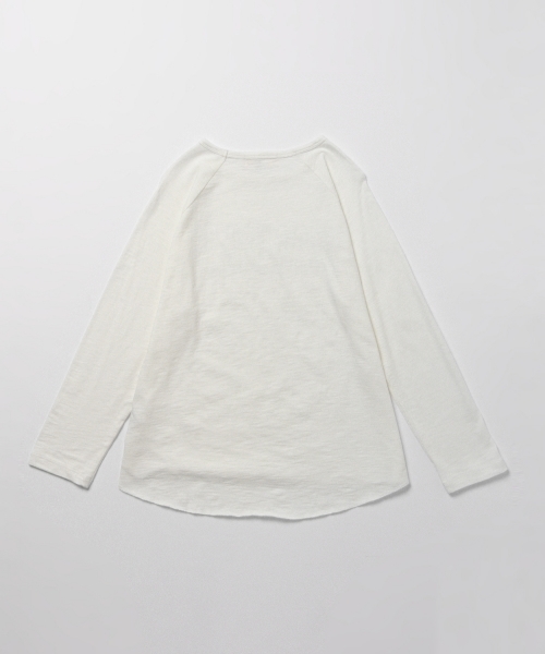B:MING by BEAMS(ビーミングバイビームス)の「ビーミング by ビームス / ラグランプリント Tシャツ(Tシャツ/カットソー・レディース・ホワイト/ライトグレー/ブラック・ONE SIZE)」の9枚目の写真