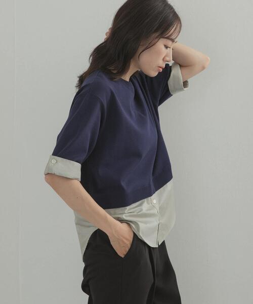URBAN RESEARCH DOORS(アーバンリサーチドアーズ)の「フェイクレイヤードニットプルオーバー(ニット/セーター・レディース・ブラック系その他/ブラウン系その他/ブルー系その他・FREE)」の22枚目の写真