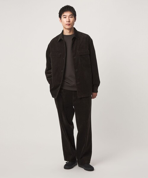 green label relaxing（グリーンレーベルリラクシング）の「FINE BASIC スビン コーデュロイ スラックス W4（スラックス・メンズ・ダークグレー/ダークブラウン・M/L/XL）」の11枚目の写真