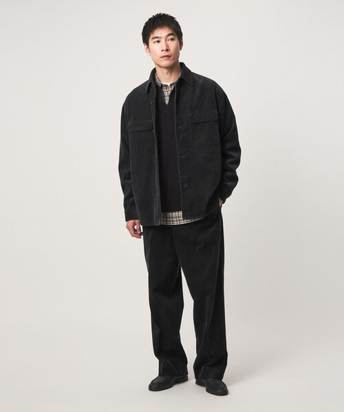 green label relaxing（グリーンレーベルリラクシング）の「FINE BASIC スビン コーデュロイ スラックス W4（スラックス・メンズ・ダークグレー/ダークブラウン・M/L/XL）」の12枚目の写真