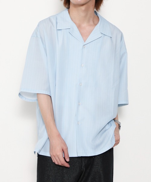 BROWNY(ブラウニー)の「BROWNY/【26年春夏新作】ピンストライプシャツ(シャツ/ブラウス・メンズ・その他2/その他1・LARGE/MEDIUM)」の2枚目の写真