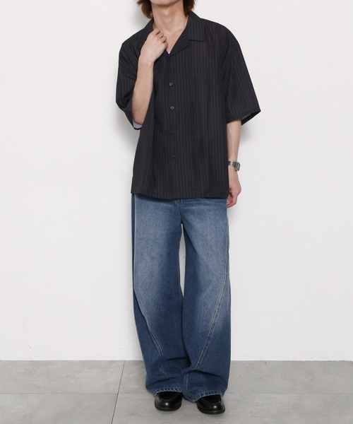 BROWNY(ブラウニー)の「BROWNY/【26年春夏新作】ピンストライプシャツ(シャツ/ブラウス・メンズ・その他2/その他1・LARGE/MEDIUM)」の5枚目の写真