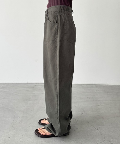 CANAL JEAN(キャナルジーン)の「El mar ウォッシュドコットンカーブパンツ(その他パンツ・レディース・チャコールグレー・SMALL/MEDIUM)」の6枚目の写真
