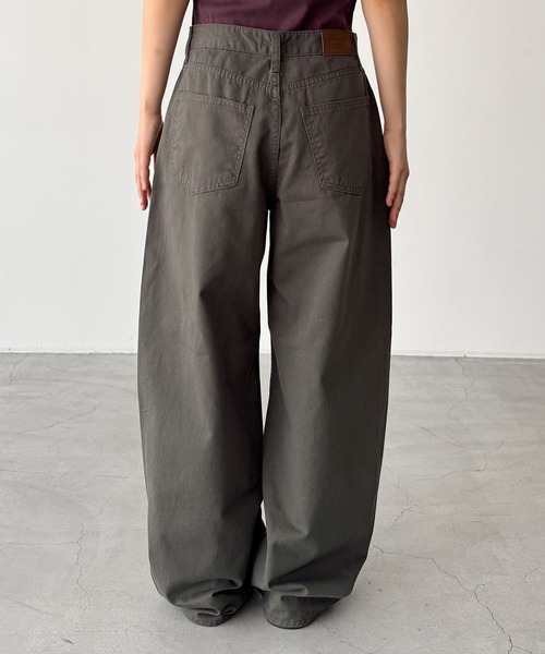 CANAL JEAN(キャナルジーン)の「El mar ウォッシュドコットンカーブパンツ(その他パンツ・レディース・チャコールグレー・SMALL/MEDIUM)」の7枚目の写真