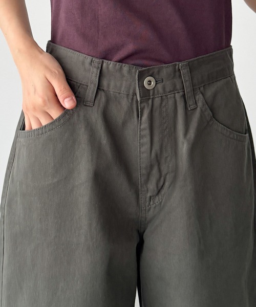 CANAL JEAN(キャナルジーン)の「El mar ウォッシュドコットンカーブパンツ(その他パンツ・レディース・チャコールグレー・SMALL/MEDIUM)」の8枚目の写真