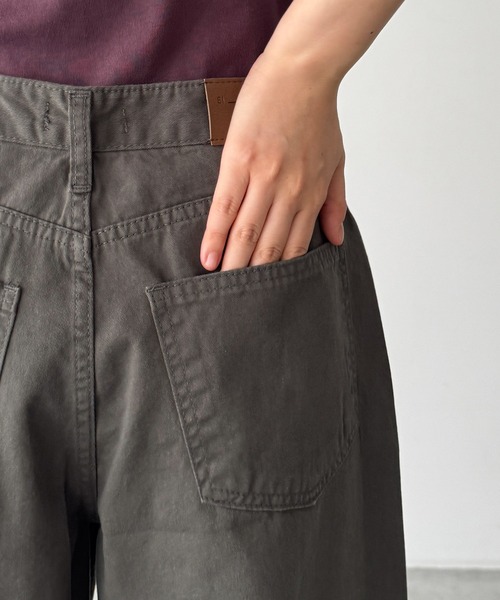 CANAL JEAN(キャナルジーン)の「El mar ウォッシュドコットンカーブパンツ(その他パンツ・レディース・チャコールグレー・SMALL/MEDIUM)」の9枚目の写真