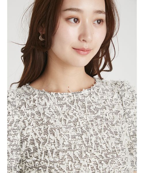 CELFORD（セルフォード）の「フラッフィーペプラムブラウス（シャツ/ブラウス・レディース・ピンク/マルチ/オフホワイト・F）」の11枚目の写真