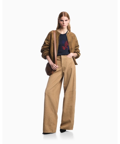 EMPORIO ARMANI(エンポリオアルマーニ)の「【エンポリオ アルマーニ】コットンジャージー Tシャツ Capsule Boteh(Tシャツ/カットソー・レディース・ベージュ/ネイビー・LARGE/SMALL/MEDIUM/X-SMALL)」の7枚目の写真