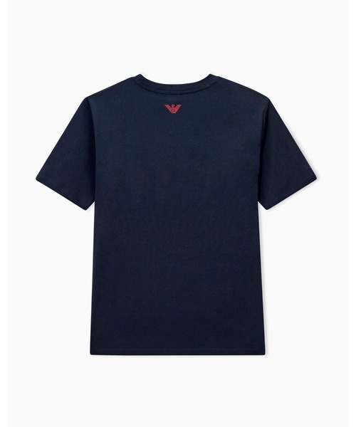 EMPORIO ARMANI(エンポリオアルマーニ)の「【エンポリオ アルマーニ】コットンジャージー Tシャツ Capsule Boteh(Tシャツ/カットソー・レディース・ベージュ/ネイビー・LARGE/SMALL/MEDIUM/X-SMALL)」の8枚目の写真