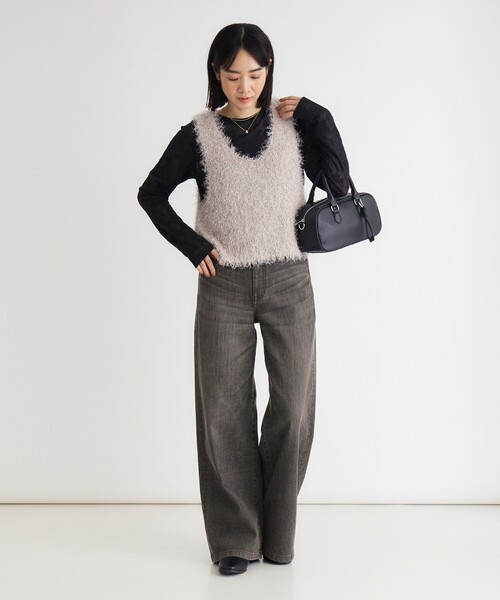 SOMETHING(サムシング)の「《日本製》SOMETHING LISA WIDE(その他パンツ・レディース・ダークブラウン・02/03/04/05)」の5枚目の写真