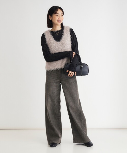 SOMETHING(サムシング)の「《日本製》SOMETHING LISA WIDE(その他パンツ・レディース・ダークブラウン・02/03/04/05)」の6枚目の写真