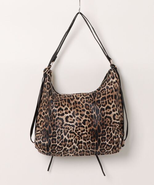 Burner(バーナー)の「【Leathen Leather(レーセンレザー)】レオパード柄 ワイドショルダートートバッグ lea-shbag-29-17【RBTS】(ショルダーバッグ・メンズ・ベージュ・FREE)」の2枚目の写真