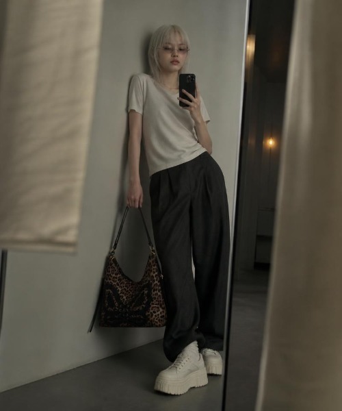 Burner(バーナー)の「【Leathen Leather(レーセンレザー)】レオパード柄 ワイドショルダートートバッグ lea-shbag-29-17【RBTS】(ショルダーバッグ・メンズ・ベージュ・FREE)」の13枚目の写真