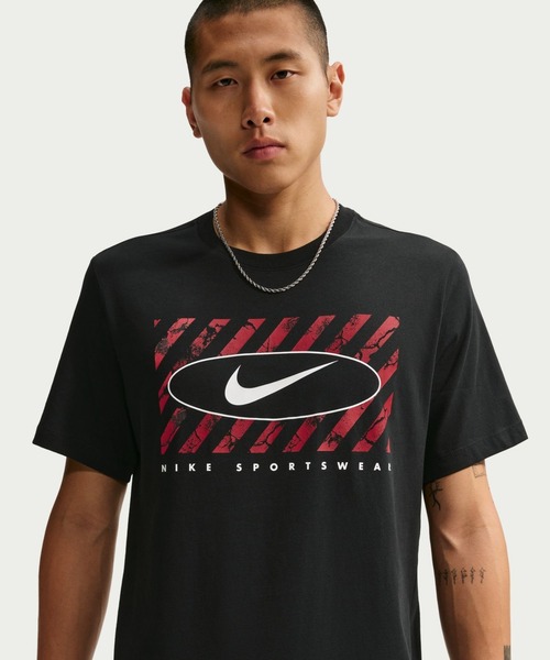 NIKE（ナイキ）の「ナイキ NIKE ナイキ NSW STD クラブ 6MO SWOO S/S Tシャツ（Tシャツ/カットソー・メンズ・ホワイト/ブラック・S/M/LL/L/3L）」の2枚目の写真